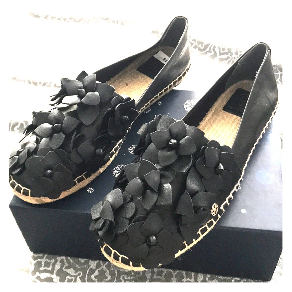 Tory Burch leather espadrilles